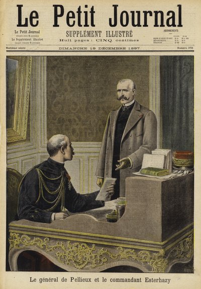 El caso Dreyfus, 1897 de French School