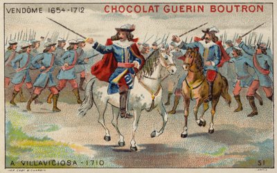 El duque de Vendôme en la Batalla de Villaviciosa de French School