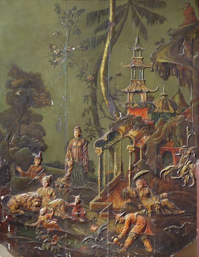 "La Tierra", detalle del Gran Gabinete Chino del Hotel Richelieu, place des Vosges, c.1728-31 de French School