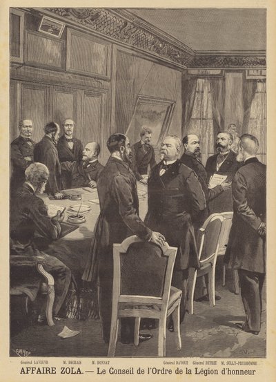 El caso de difamación de Emile Zola - El Consejo de la Orden de la Legión de Honor de French School
