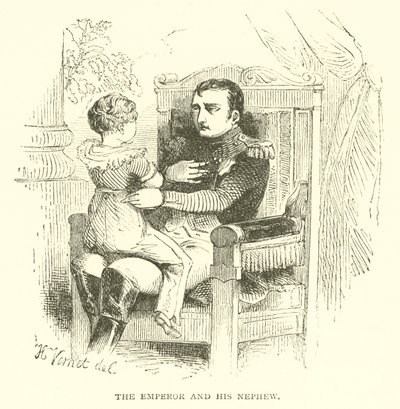 El emperador y su sobrino (grabado) de French School