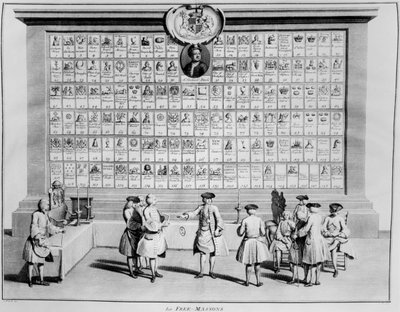 Las logias masónicas inglesas, c.1730 de French School