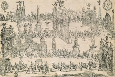 La entrada de Enrique IV (1553-1610) en Lyon, 4 de septiembre de 1595 de French School