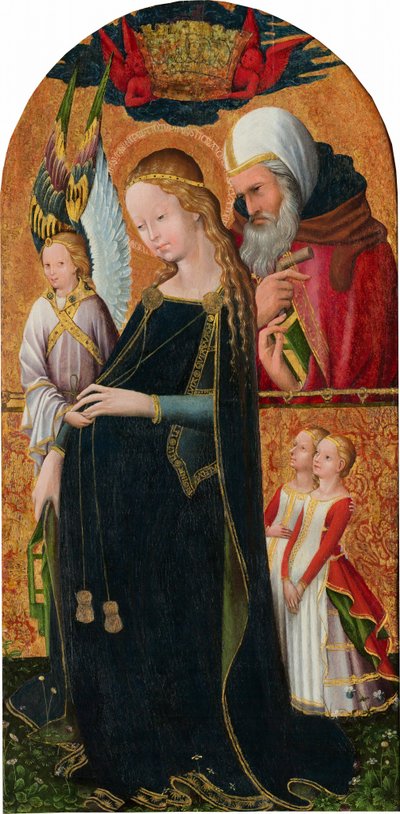 La Virgen de la Esperanza con San José, c. 1425/1450 (témpera sobre nogal europeo) de French School