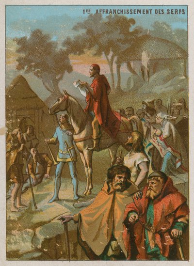 La primera emancipación de los siervos de French School