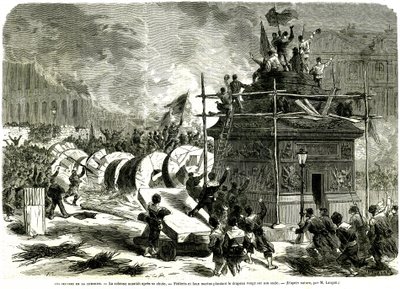 La caída de la columna Vendome de French School