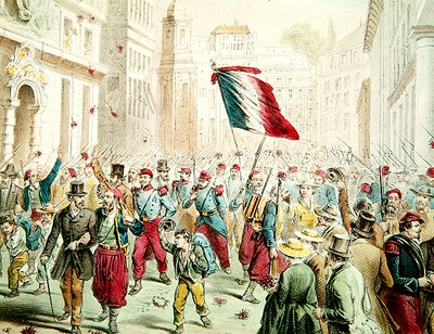 Los franceses entrando en Génova en 1859 de French School