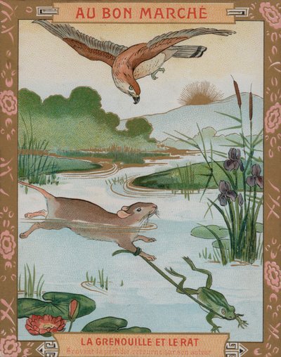 La Rana y el Ratón, una de las Fábulas de Esopo de French School