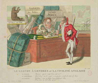 El gascón en Londres, o la civilidad inglesa, 1806 de French School