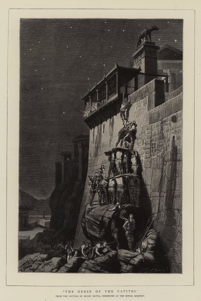 Los gansos del Capitolio de French School