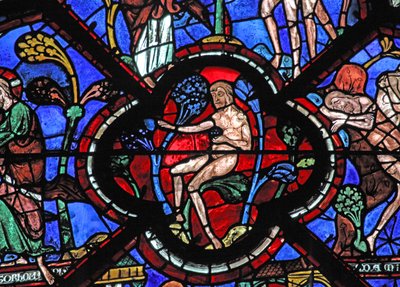 La ventana del Buen Samaritano: Adán en el Jardín del Edén de French School