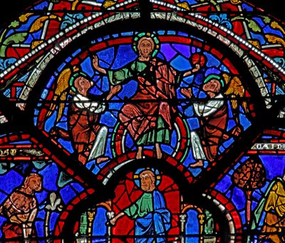 La ventana del Buen Samaritano: Cristo como la Redención de French School