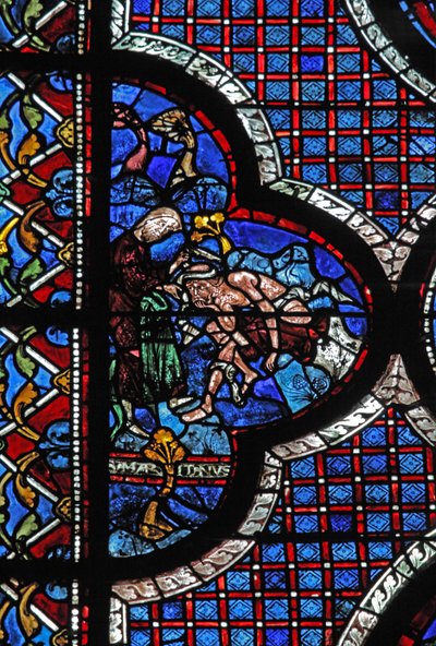 La ventana del Buen Samaritano: un samaritano venda sus heridas de French School