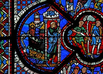 La ventana del Buen Samaritano: un hombre sale de Jerusalén de French School
