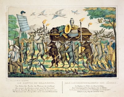 La procesión de los cazadores, c.1850 de French School