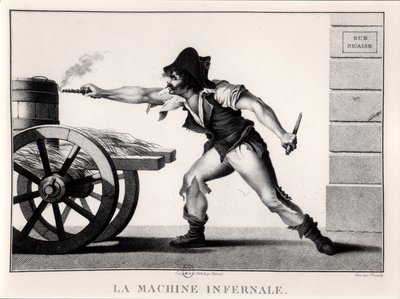 La Máquina Infernal, rue Saint-Nicaise, París, 24 de diciembre de 1800 de French School