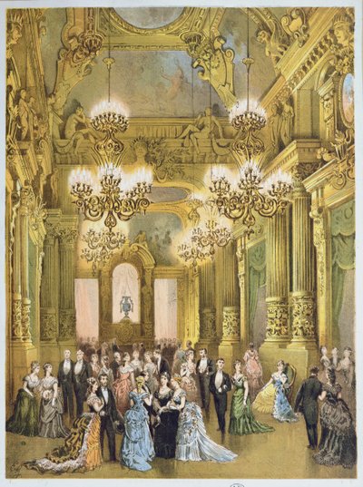 El Intervalo en la Ópera Garnier, c.1875 de French School