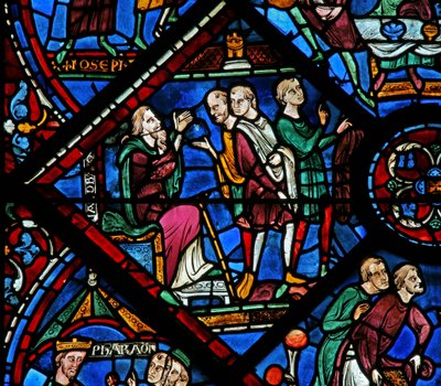 La ventana de José: Jacob envía a sus hijos a Egipto a comprar comida de French School