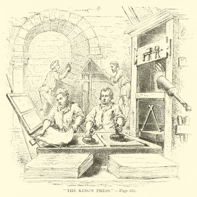 La prensa del rey de French School