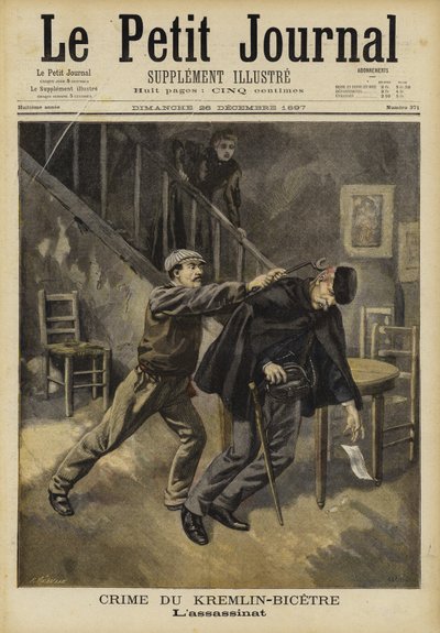 El asesinato de Kremlin-Bicêtre, París, 1897 de French School