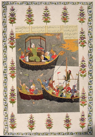El último viaje de Simbad, ilustración para Simbad el Marino, de Las mil y una noches, 1895 de French School
