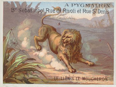 El león y el mosquito de French School