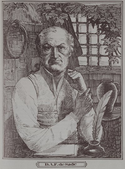 El marqués de Sade en prisión de French School