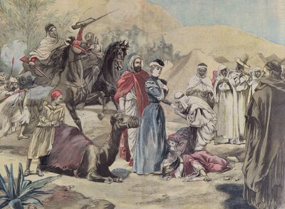 El matrimonio de una mujer europea con un jefe árabe, de Le Petit Journal, 1899 de French School