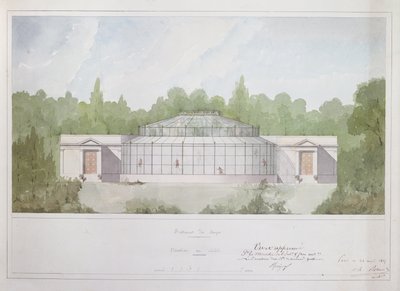 La Casa de los Monos en el Jardin des Plantes en París, 1835 de French School
