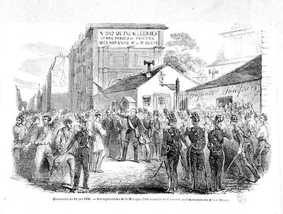 La Convención de los Montañeses en el Conservatorio de Artes y Oficios de París el 13 de junio de 1849 de French School