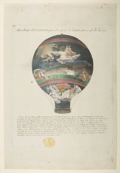 El globo Montgolfier con 