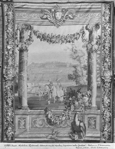 Tapiz de los Meses o Residencias Reales, Chateau Saint-Germain-en-Laye, c.1676-80, Fábrica de Gobelinos de French School