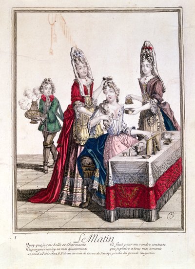 La Mañana, Dama en su tocador, segunda mitad del siglo XVII de French School