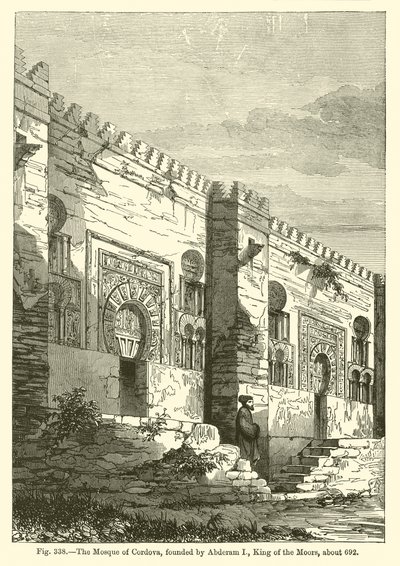 La Mezquita de Córdoba (grabado) de French School