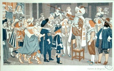 El discurso de la nariz en el Hotel de Bourgogne, ilustración de 