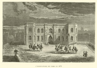 El Observatorio de París en 1671 (grabado) de French School
