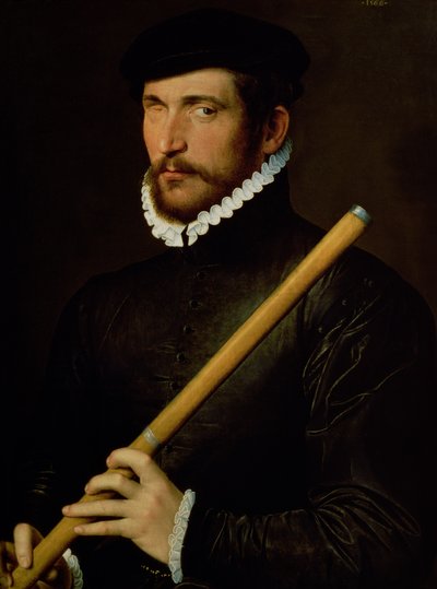 El flautista tuerto, 1566 de French School