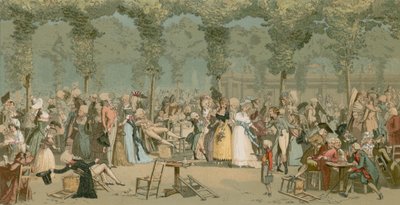 El jardín del Palais Royal de French School
