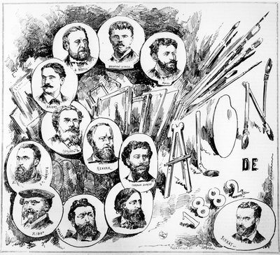 El Salón de París de 1882 de French School