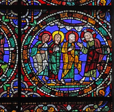 La ventana de la Pasión: Cristo desciende del Monte Tabor de French School