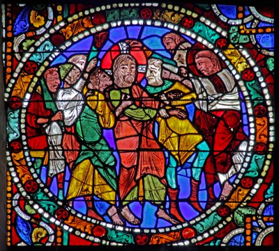 La ventana de la Pasión: La traición de Judas de French School