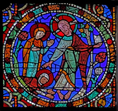 La ventana de la Pasión: Resurrección - Aparición a Magdalena de French School