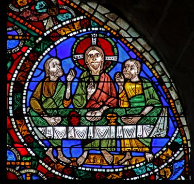 La ventana de la Pasión: Ciclo de Resurrección - Cena en Emaús de French School