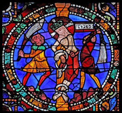 La ventana de la Pasión: La flagelación de French School