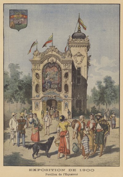 El Pabellón de Ecuador en la Exposición Universal de 1900 en París de French School