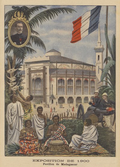 El Pabellón de Madagascar en la Exposición Universal de 1900 en París de French School