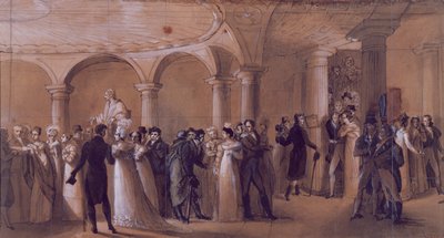 El Peristilo en el Teatro Francés, c.1822 de French School