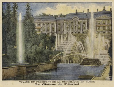 El Palacio de Peterhof, San Petersburgo, Rusia de French School