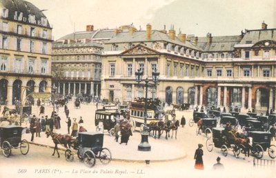 La Place du Palais Royal en París, 1910 de French School