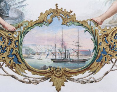 El puerto de Sebastopol, 1854 de French School